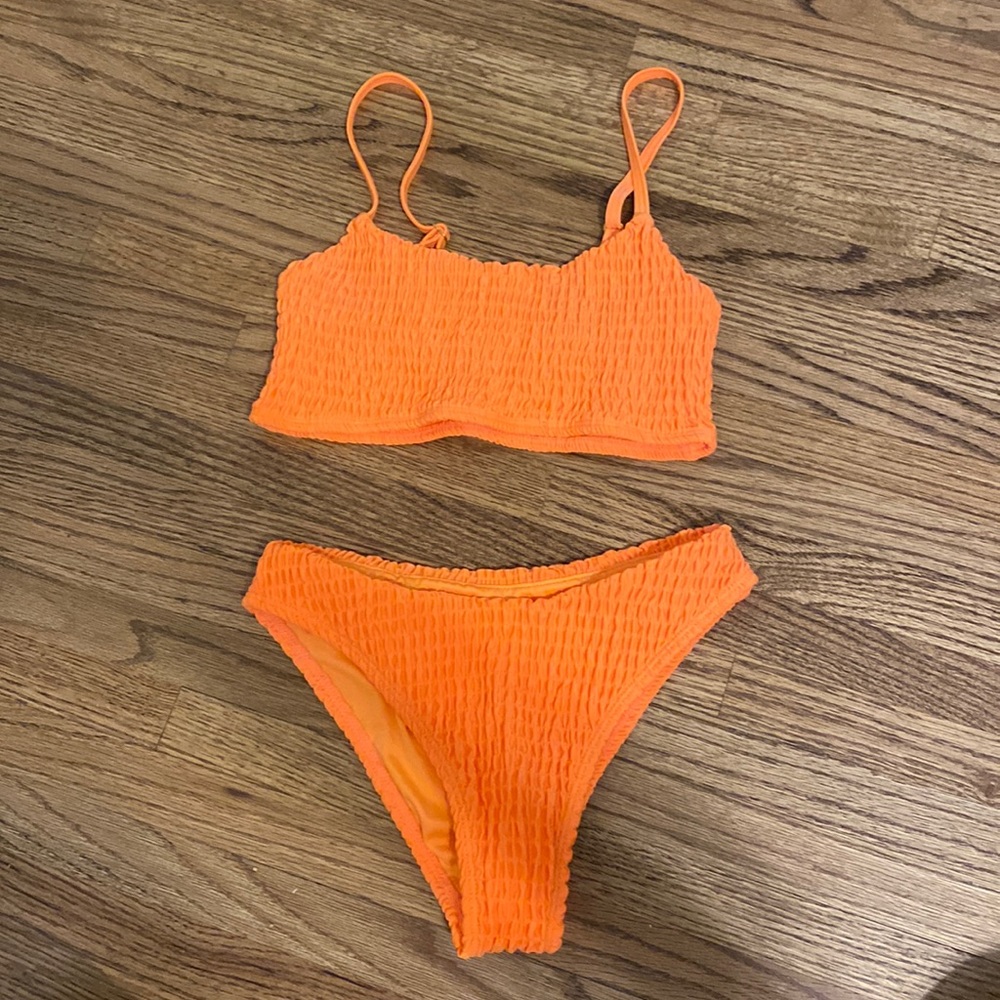 Orange Mosmann swimsuit. Size Small. Never worn